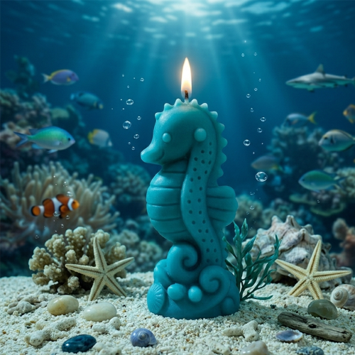 Ocean Style Seahorse Candle Silicon MB084