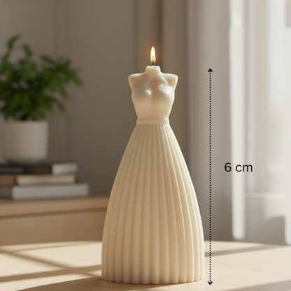Girl Dress Candle Silicon Mould MB047