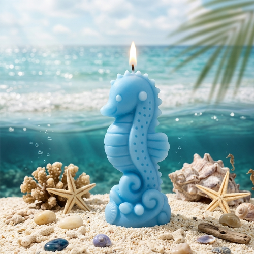 Ocean Style Seahorse Candle Silicon MB084