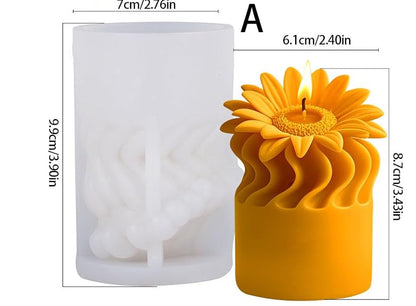 Sunflower Pillar Mold MB109