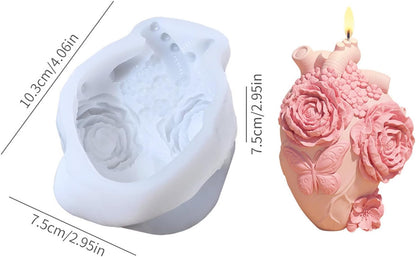 Heart Floral Mold MB184