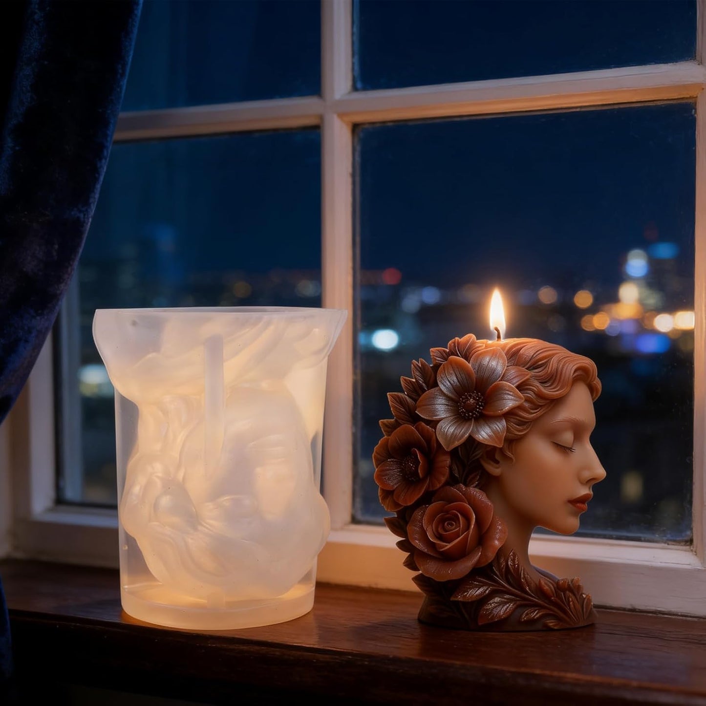 Flower Girl Candle Mold MB093