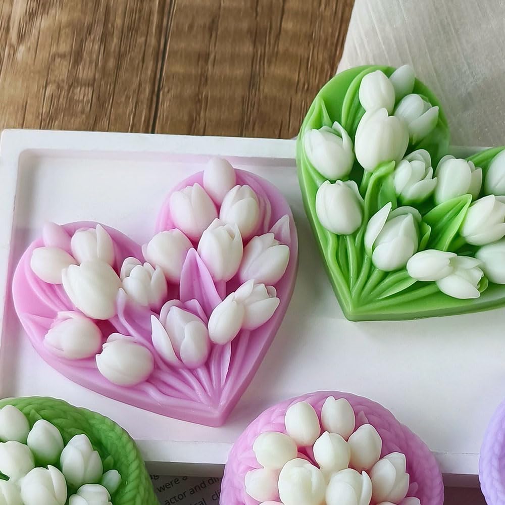 Heart Flower Mold MB072