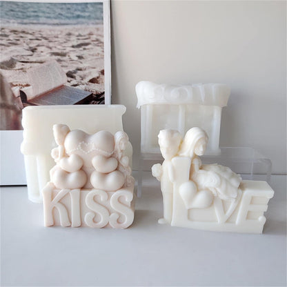 Love Couple Candle Mold MB217