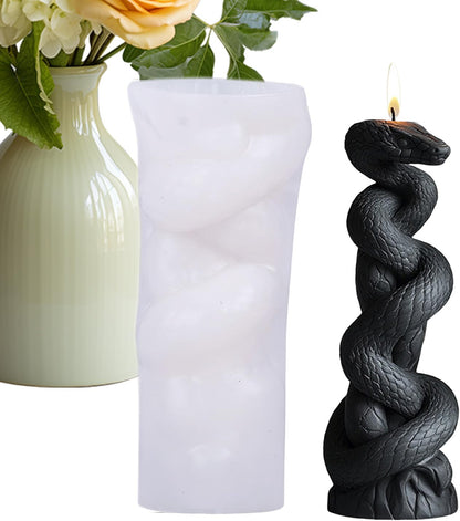 Snake Candle Silicone Mold MB128