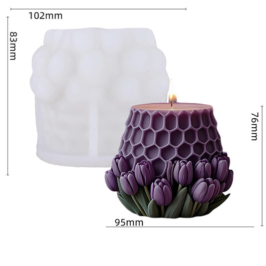 Tulip Candle Silicone Mold MB139