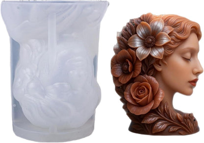 Flower Girl Candle Mold MB093