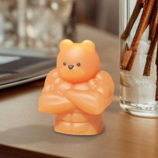 Angry Bear Muscle Bear Silicon Candle Mould MB035