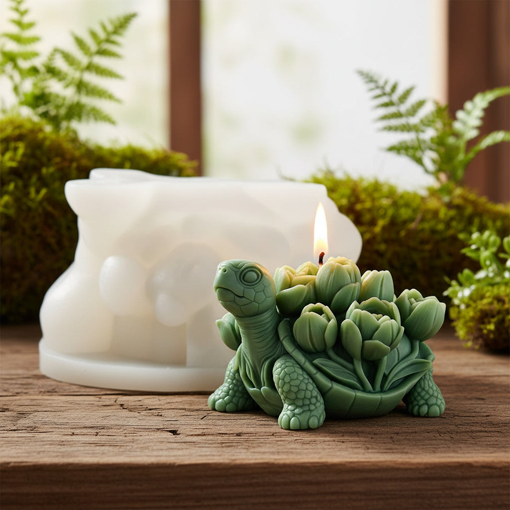 Turtle Flower Silicone Mold MB115