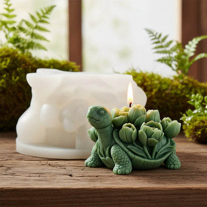 Turtle Flower Silicone Mold MB115
