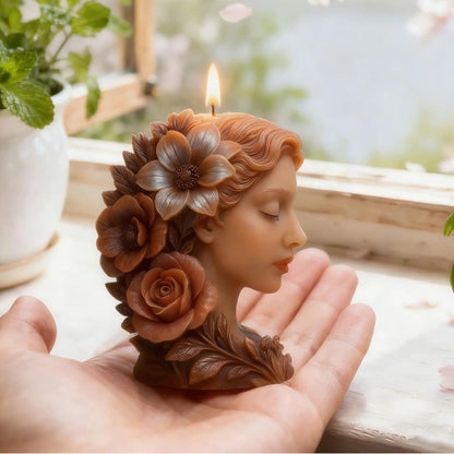 Flower Girl Candle Mold MB093