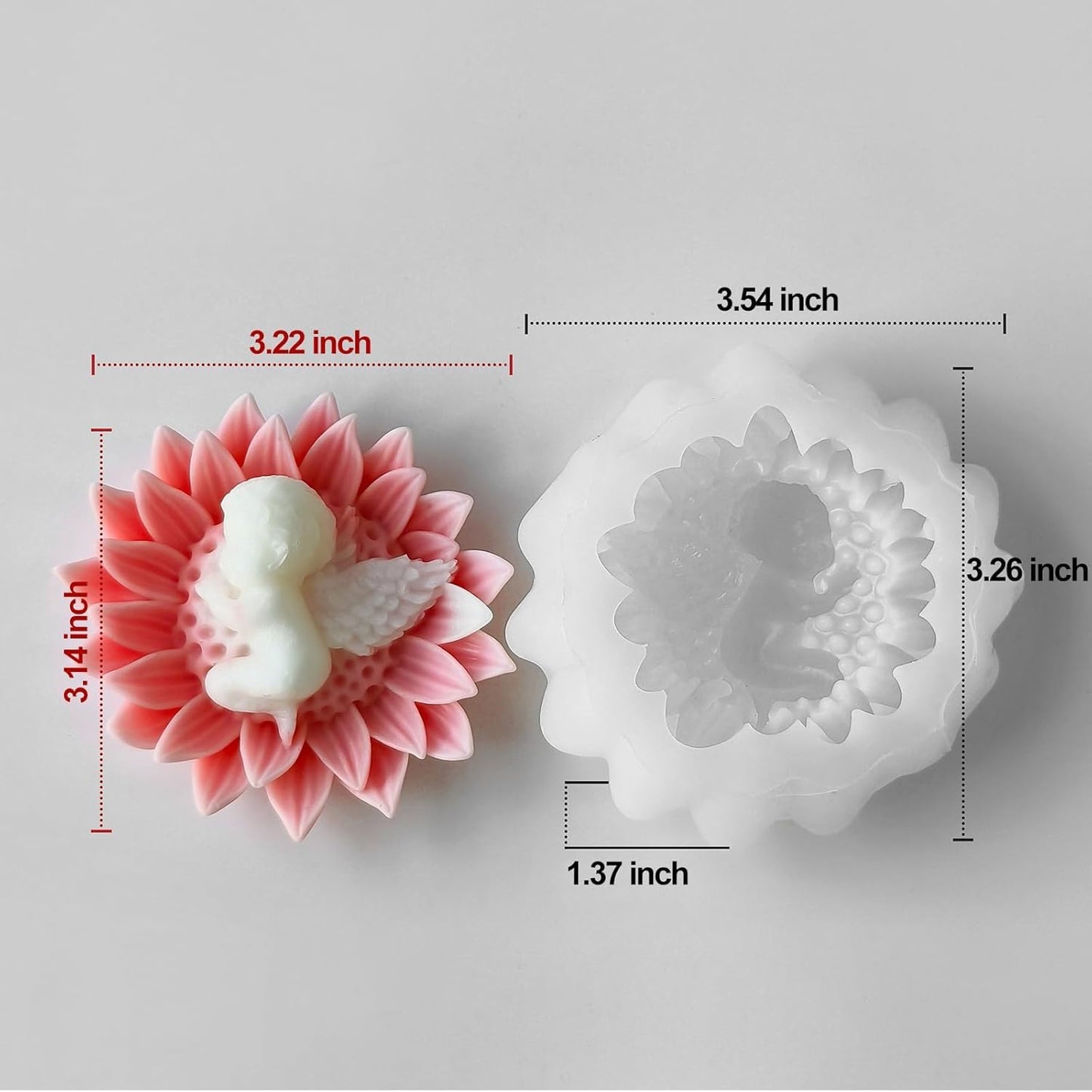 Angel Sleeping Flower Mold MB203