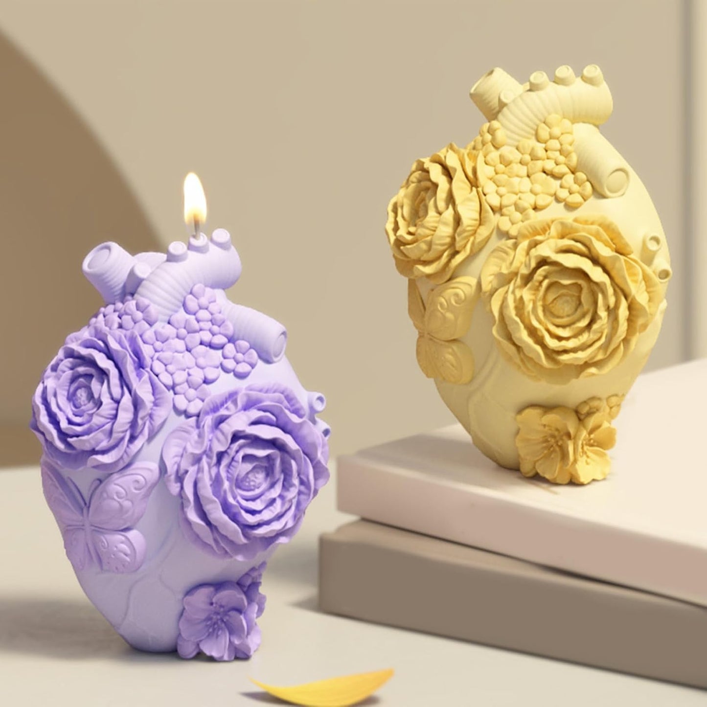 Heart Floral Mold MB184