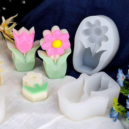 Elegant Tulip Candle Mold ADM001