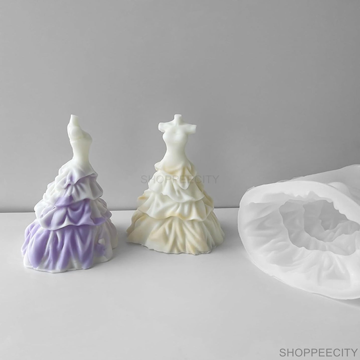 Women Wedding Dress Candle Mold MB090