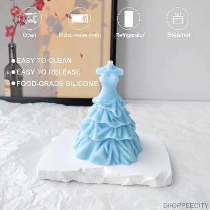 Women Wedding Dress Candle Mold MB090