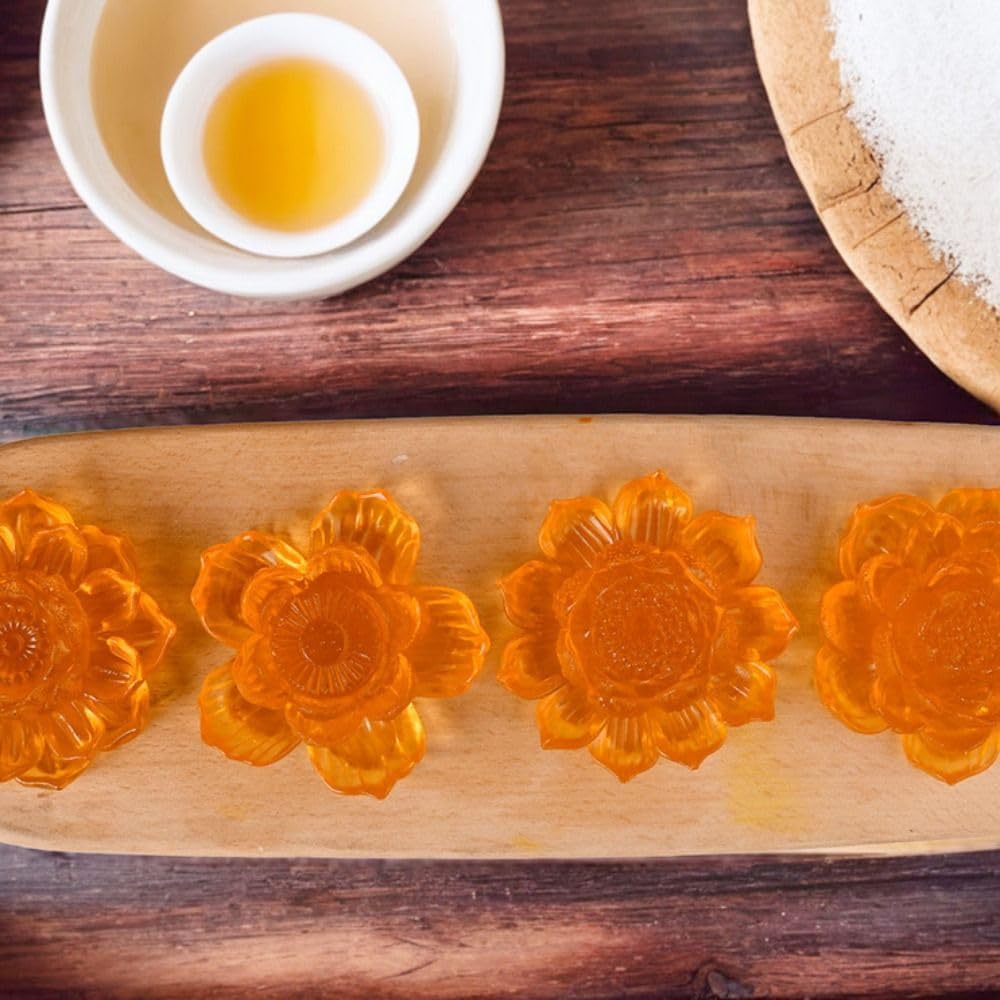 3D Lotus Candle Mold MB143