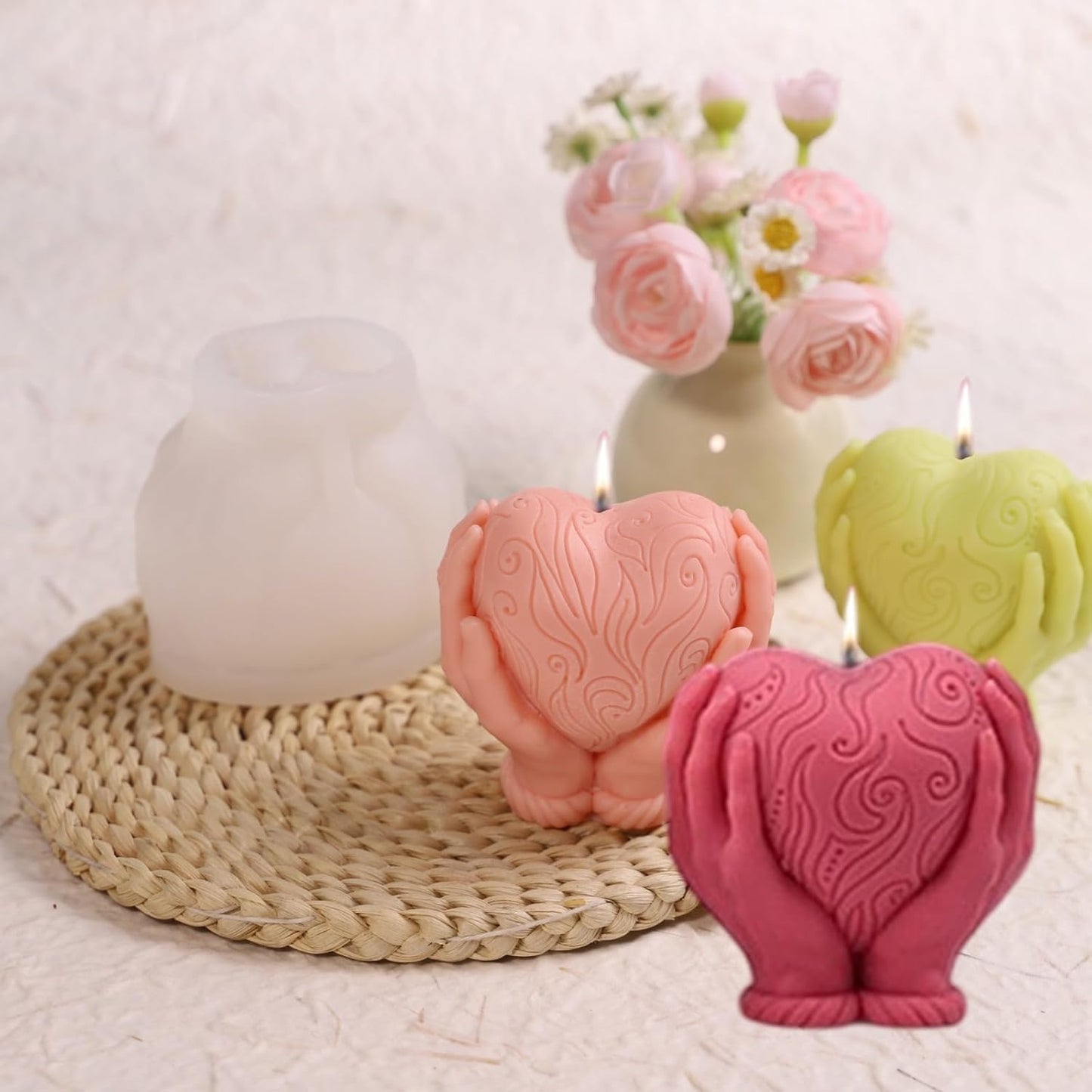 Heart On Hand Silicon Mold MB189