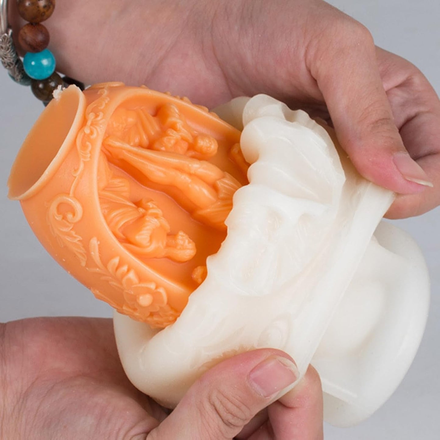Jesus & Easter Egg Sculpture Candle Mold MB168