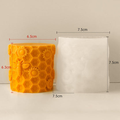 Honeycomb Silicone Cylinder Mold MB188
