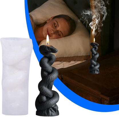 Snake Candle Silicone Mold MB128