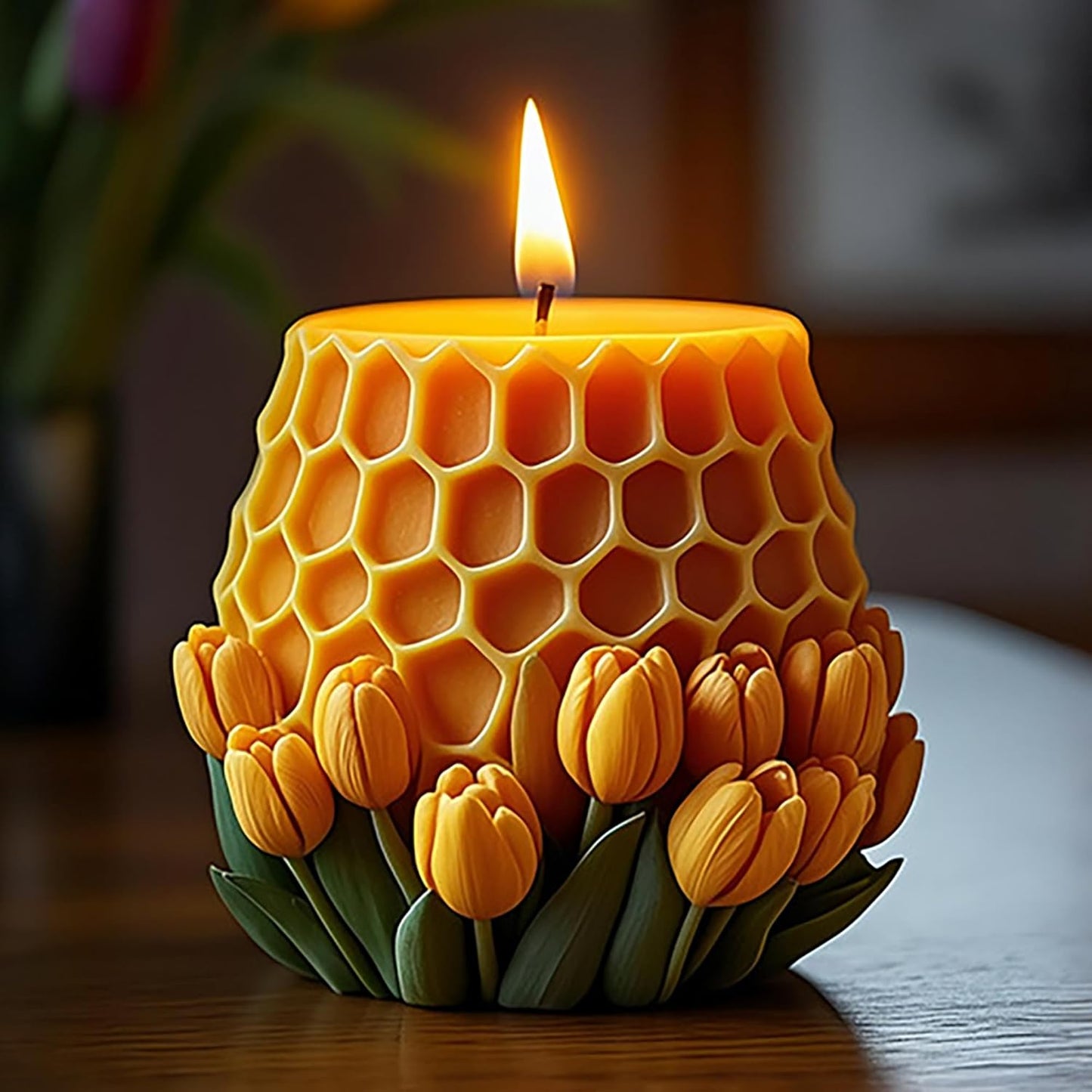 Tulip Candle Silicone Mold MB139