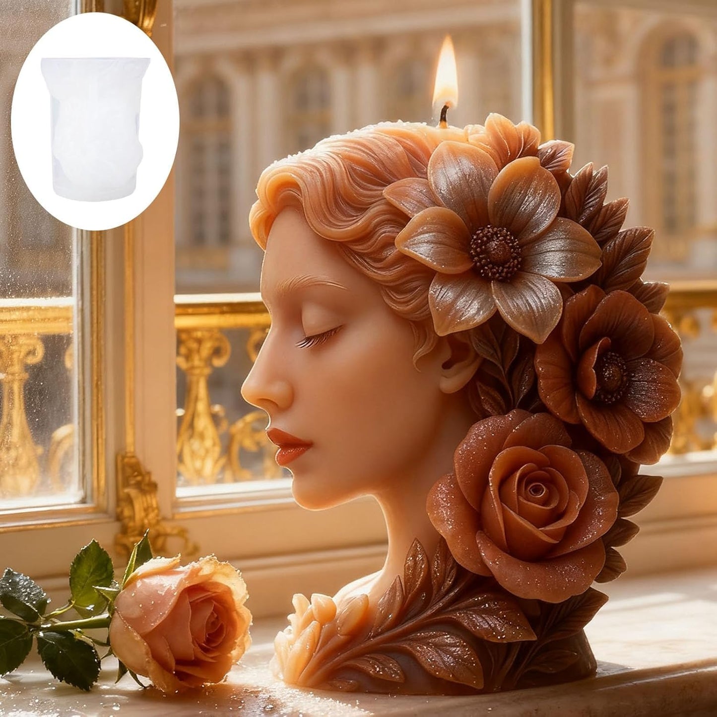 Flower Girl Candle Mold MB093