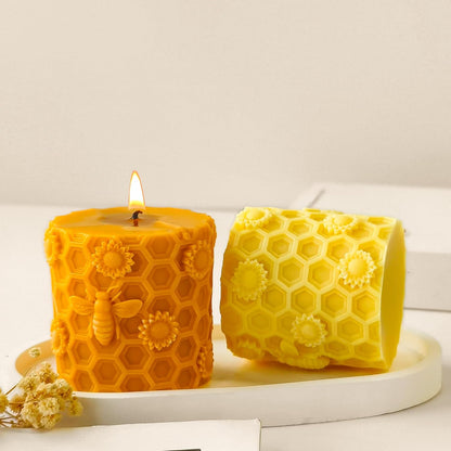 Honeycomb Silicone Cylinder Mold MB188