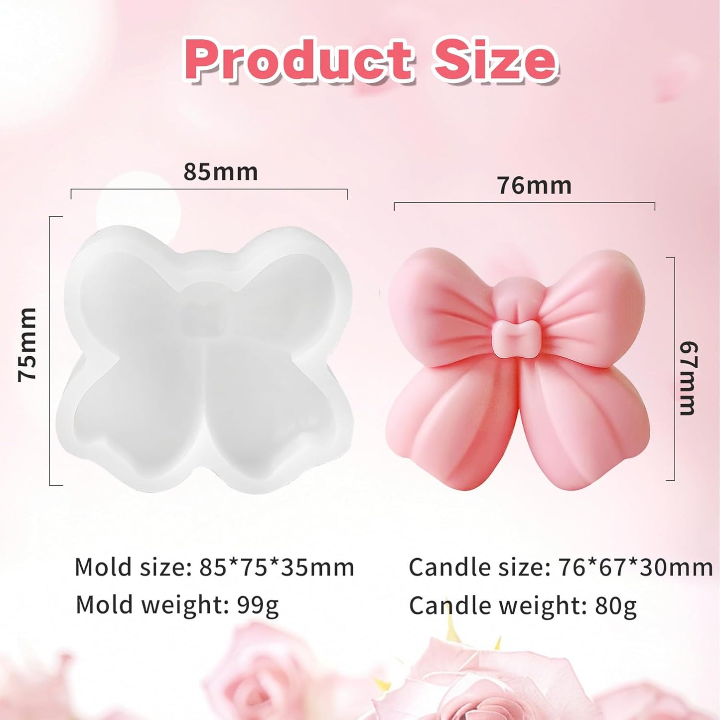 Butterfly Bow Candle Mold MB215