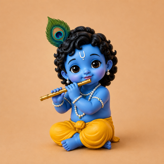 Cute Krishna Flute Pose Mold ADM067