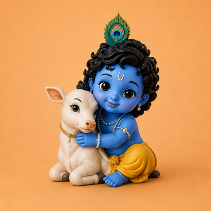 Bal Gopal Hugging Calf Silicone Mold ADM071