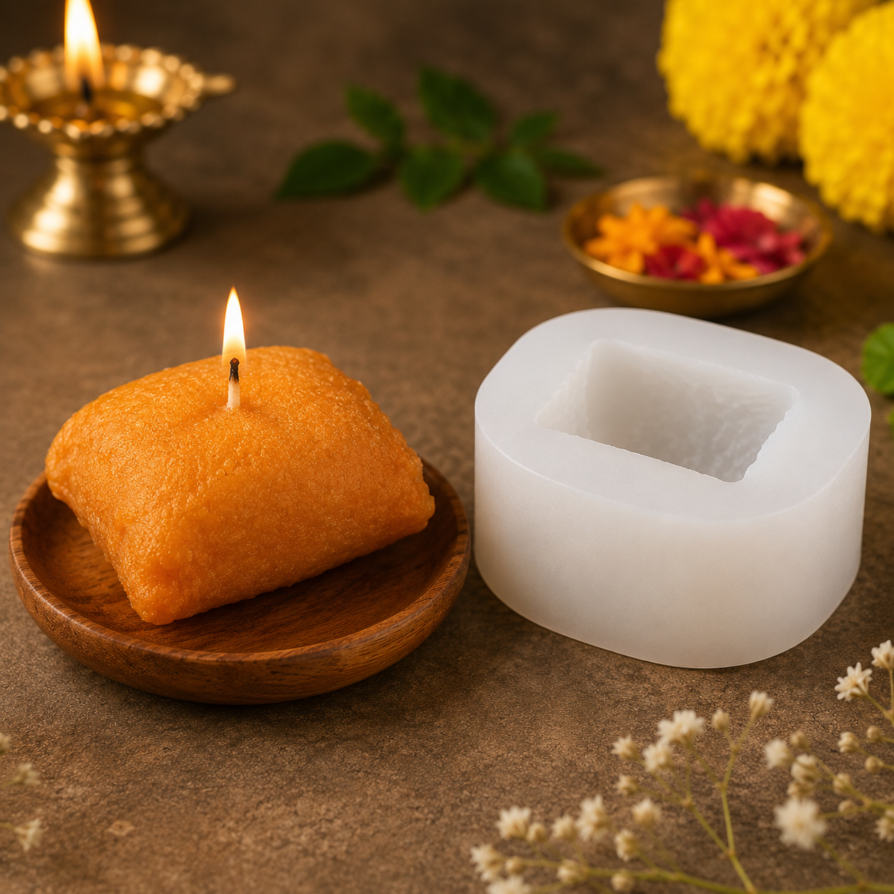 Shankarpali Silicone Candle Mold MB228