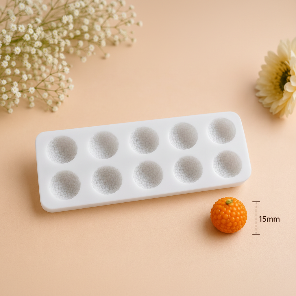 10  Cavity Motichur Laddu Miniature Mold CD017