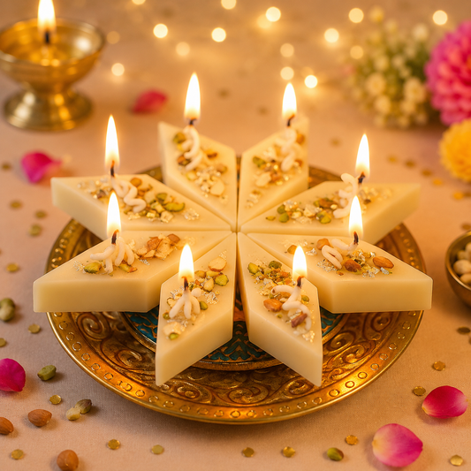3 Cavity Kaju Katli Candle Mould MB233