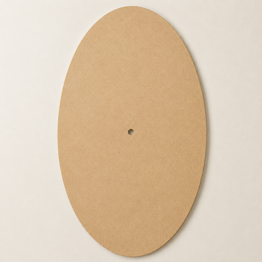 Oval MDF Clock Base MF004