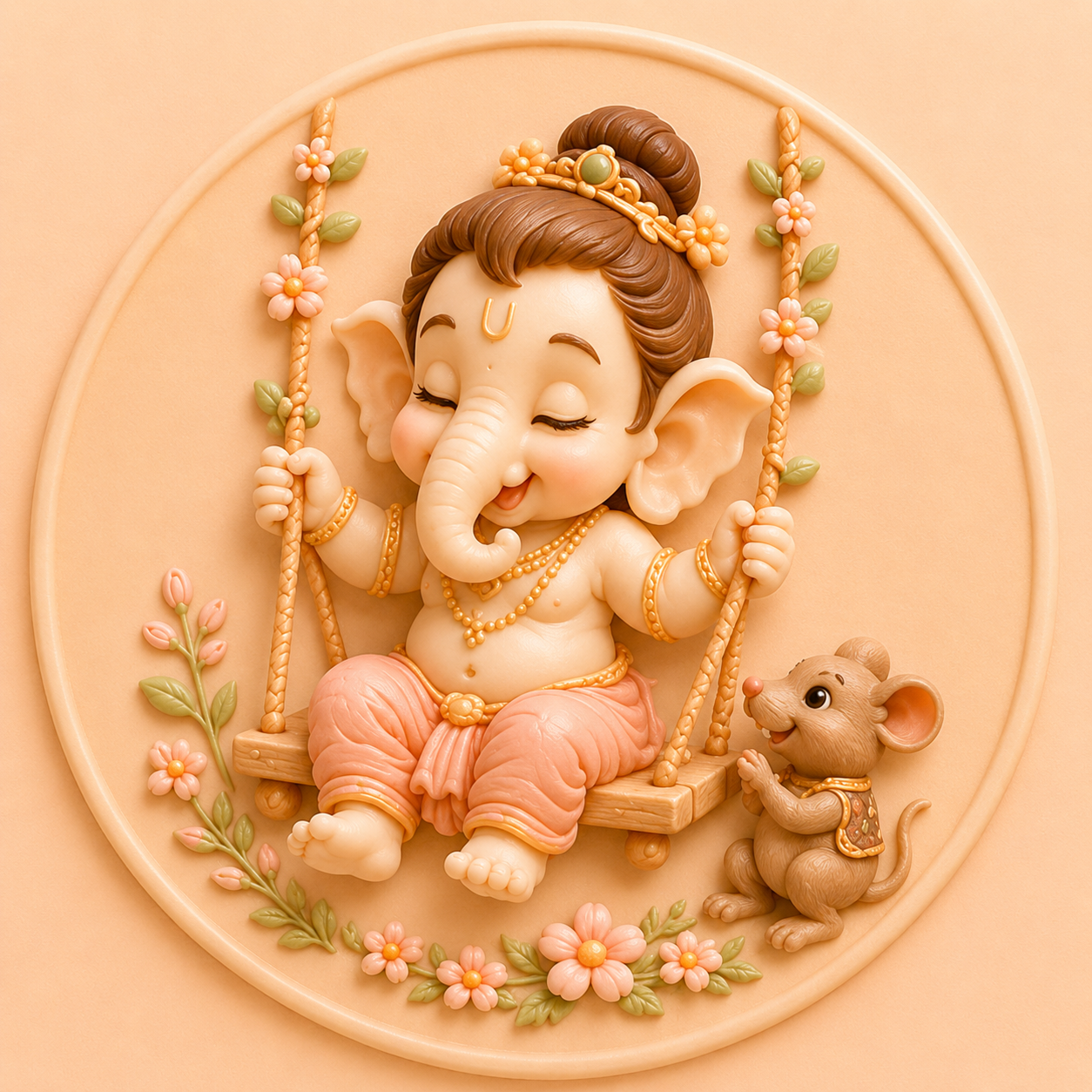 Swinging Ganesha Mold ADM036