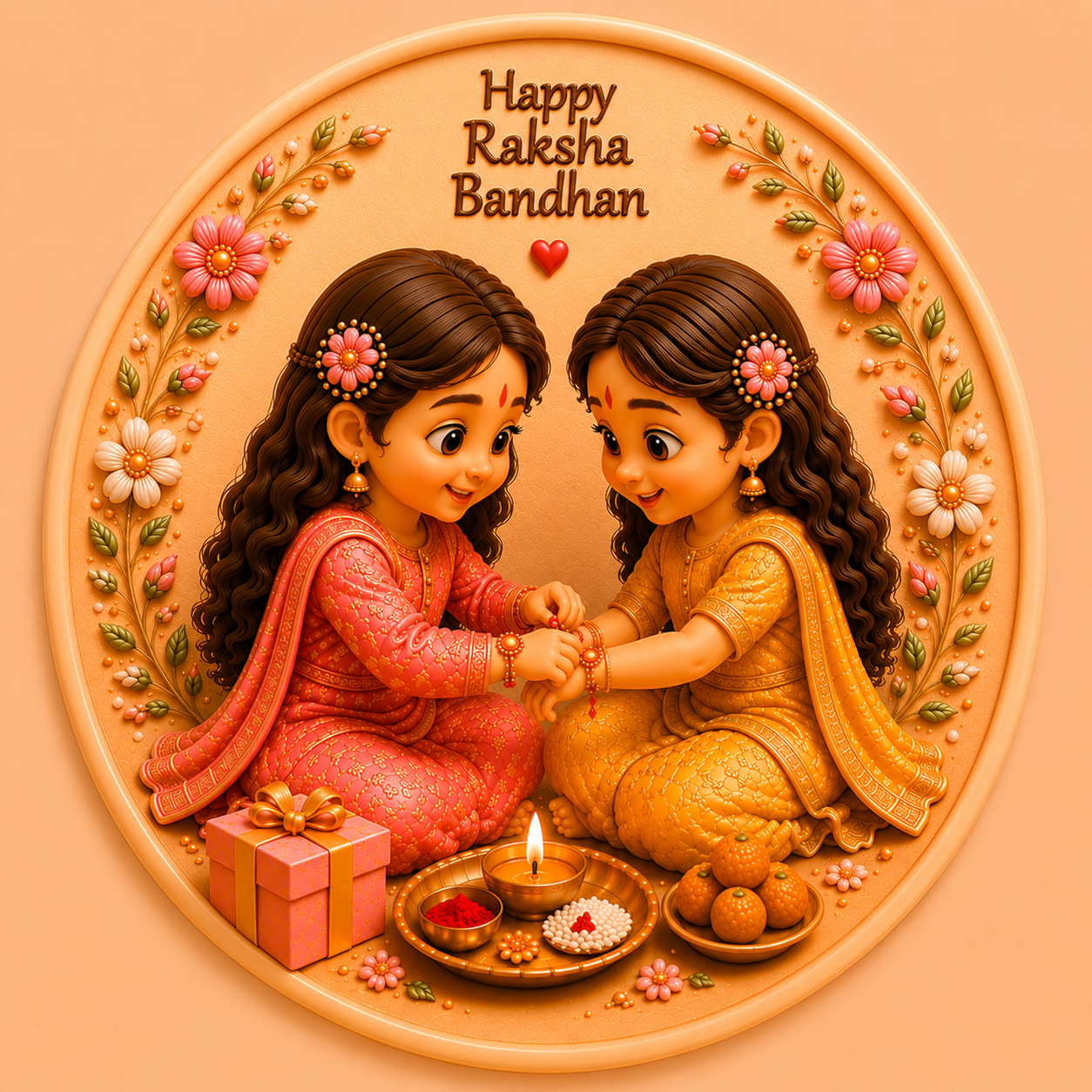 Sisterhood Blessings Raksha Bandhan Mold ADM042