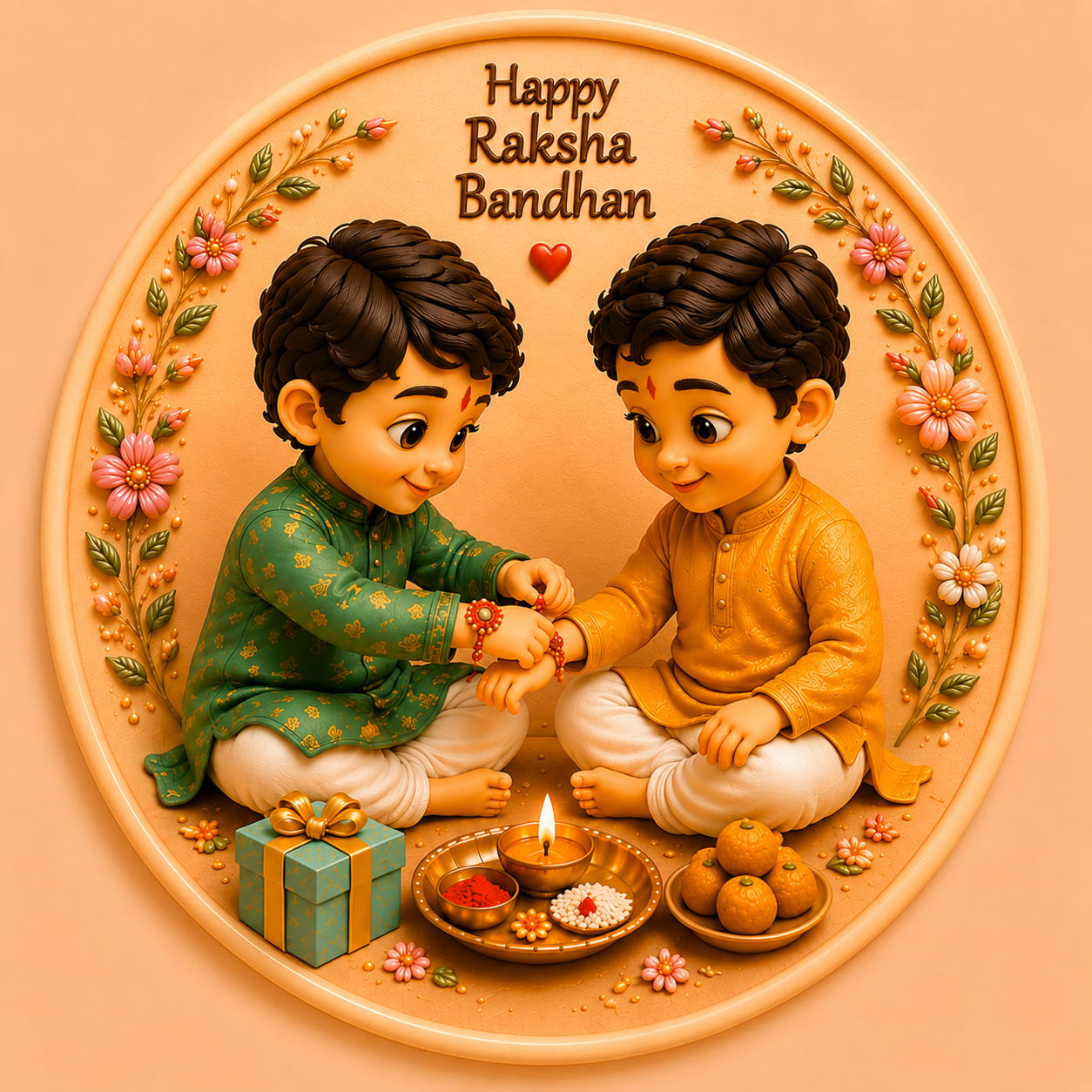 Rakhi Brothers Celebration Mold ADM043