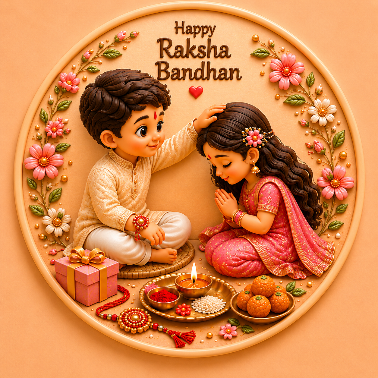 Brother's Blessings Raksha Bandhan Mold ADM048