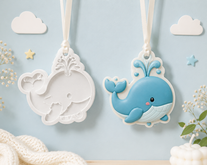 Bubble Splash Whale Wax Sachet Mold WM018
