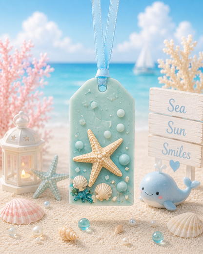 Ocean Starfish Hanging Wax Sachet Mold  WM028
