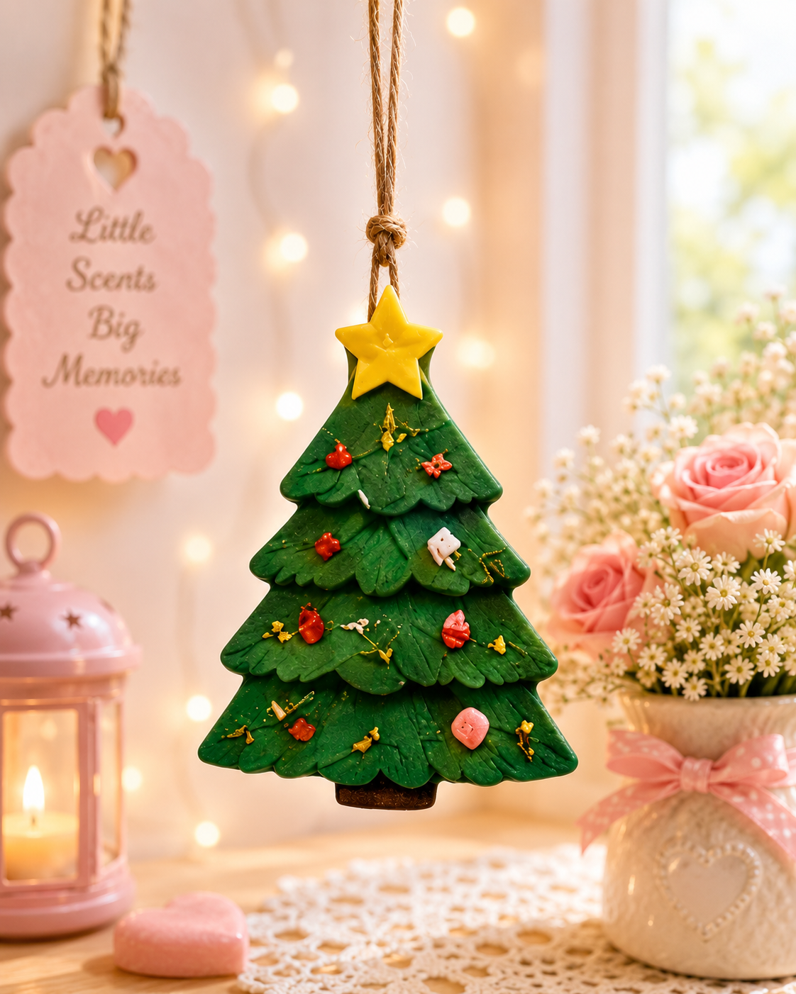Merry Christmas Tree Wax Sachet Mold WM062