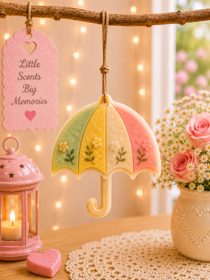 Blooming Umbrella Wax Sachet Mold  WM065
