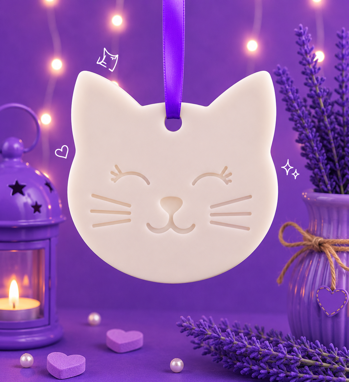 Cat Shape Wax Sachet Mold WM076