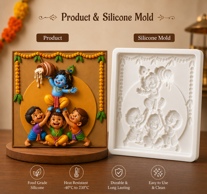 Joyful Krishna Friends Mold ADM012