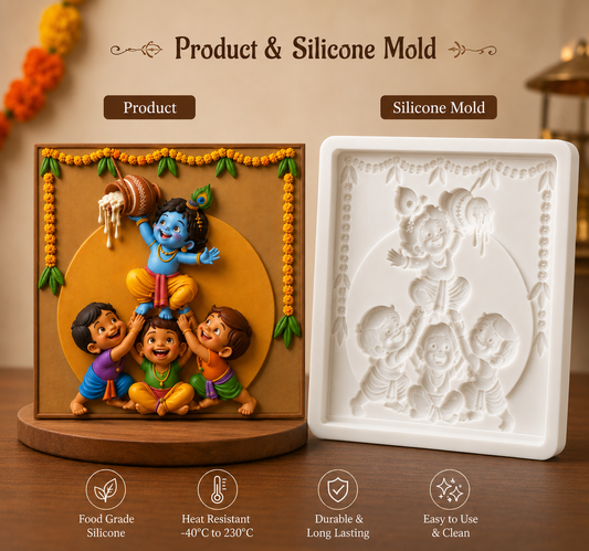 Joyful Krishna Friends Mold ADM012