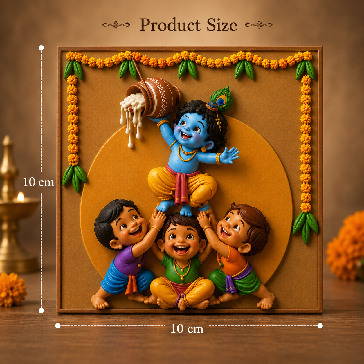 Joyful Krishna Friends Mold ADM012