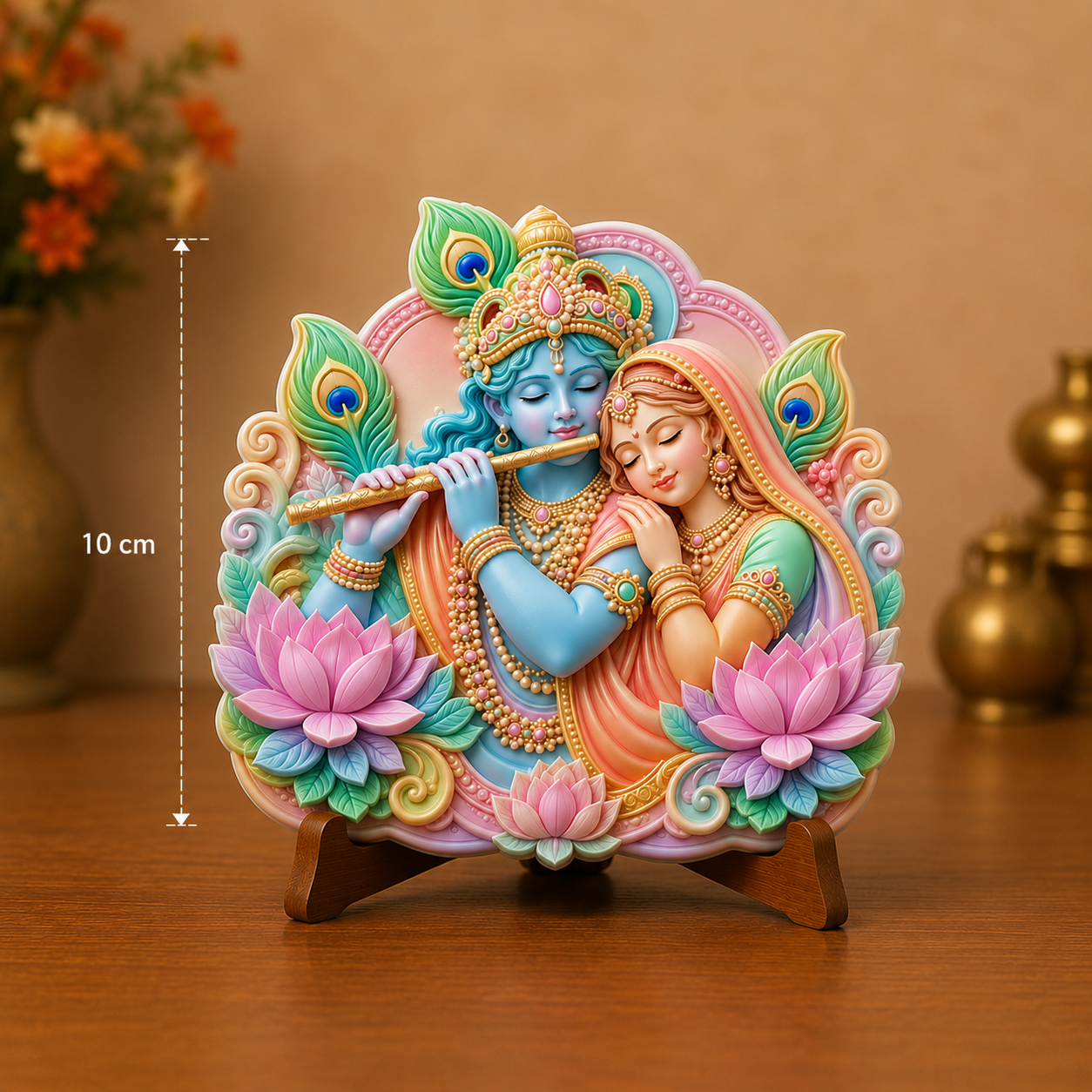 Radha Krishna Lotus Mold ADM014