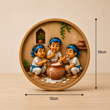 Makhan Sharing Krishna Mold  ADM019