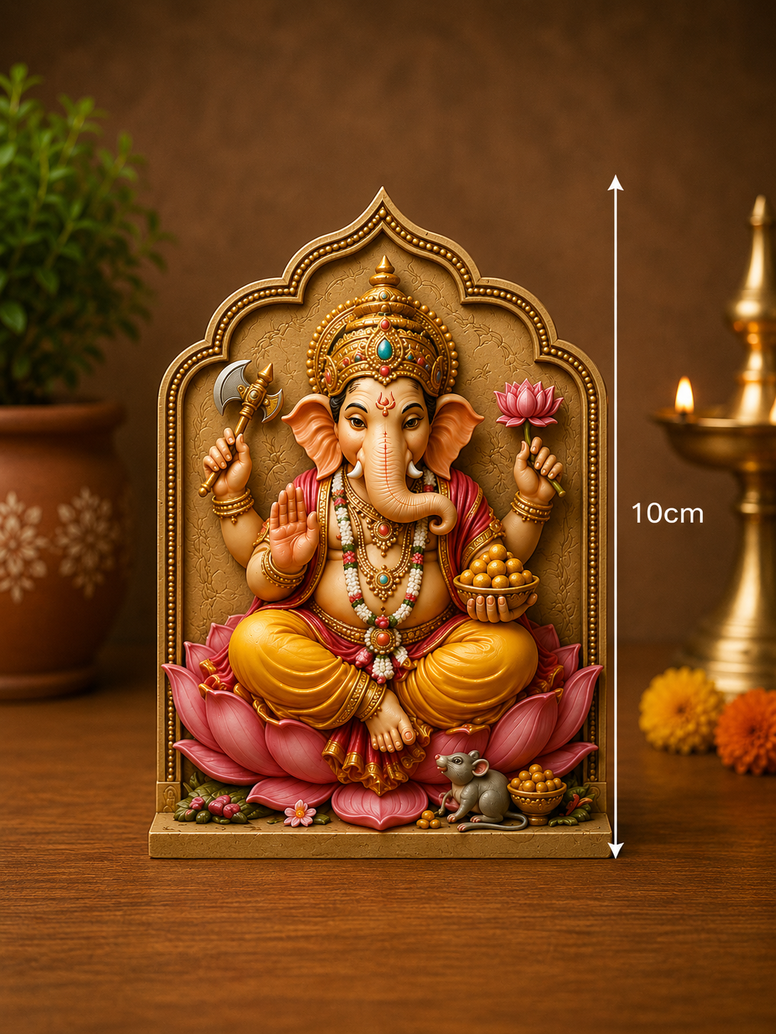 Lotus Ganesha Mold ADM025